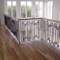 Black Indoor Wrought Iron Balustrade