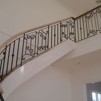 Black Indoor Wrought Iron Balustrade