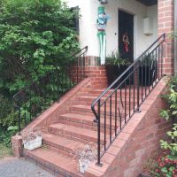 Black Outdoor Wrought Iron Balustrade