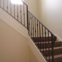 Black Indoor Wrought Iron Balustrade