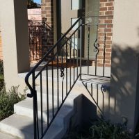 Black Outdoor Wrought Iron Balustrade Brighton