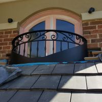 Black Outdoor  Wrought Iron Balustrade Park Orchards