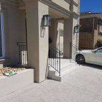 Black Outdoor Wrought Iron Balustrade