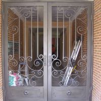 Black Wrought Iron Door