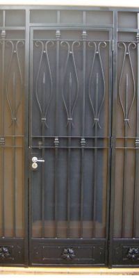 Black Wrought Iron Door