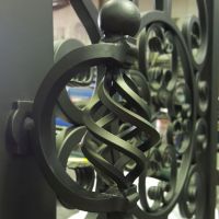 Black Wrought Iron Door Handle