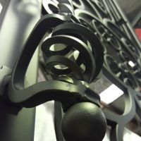 Black Wrought Iron Door Handle