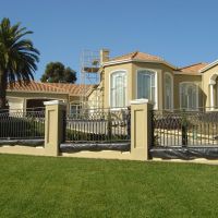 Black Outdoor Wrought Iron Fence