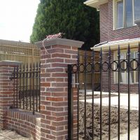 Black Outdoor Wrought Iron Fence