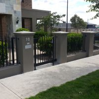 Black Outdoor Wrought Iron Fence Greenvale