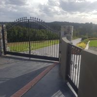 Black Outdoor Wrought Iron Gates