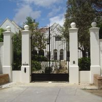 Black Outdoor Wrought Iron Gates