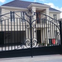 Black Outdoor Wrought Iron Gates