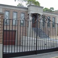 Black Outdoor Wrought Iron Gates