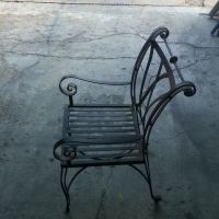 Black Wrought Iron Chair